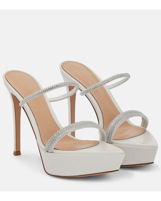 Gianvito Rossi Cannes leather platform sandals