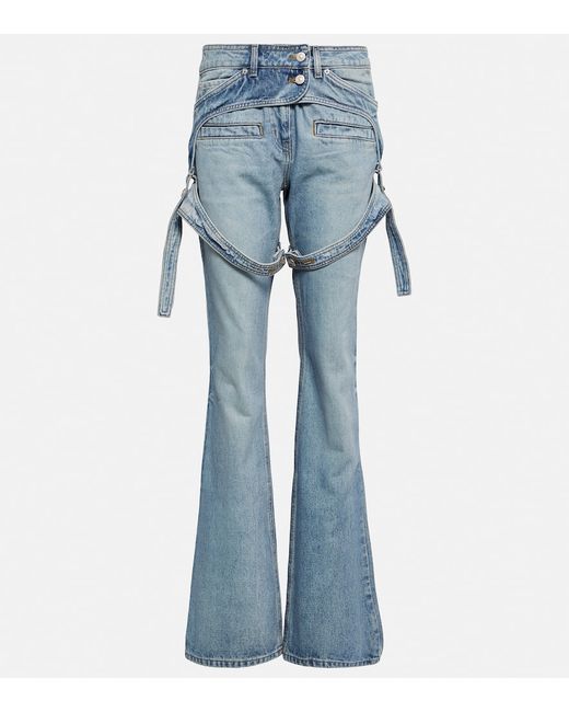 Courrèges Mid-rise bootcut jeans