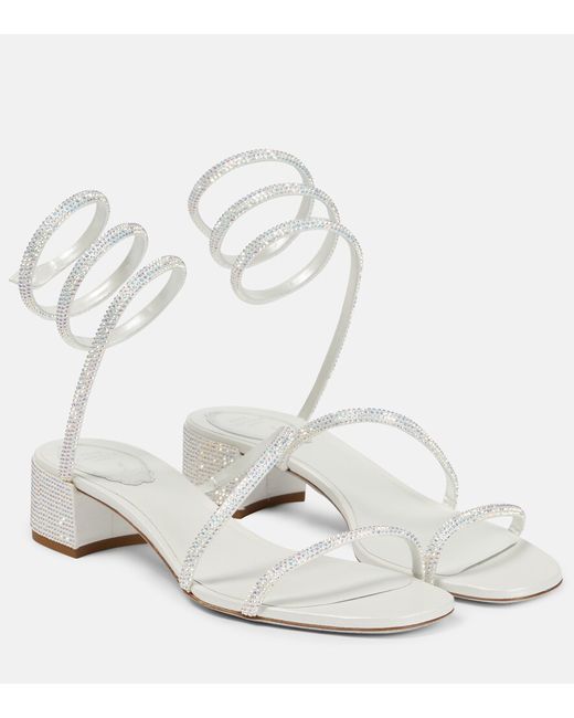 Rene Caovilla Bridal embellished sandals