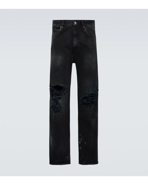 Balenciaga Distressed straight jeans