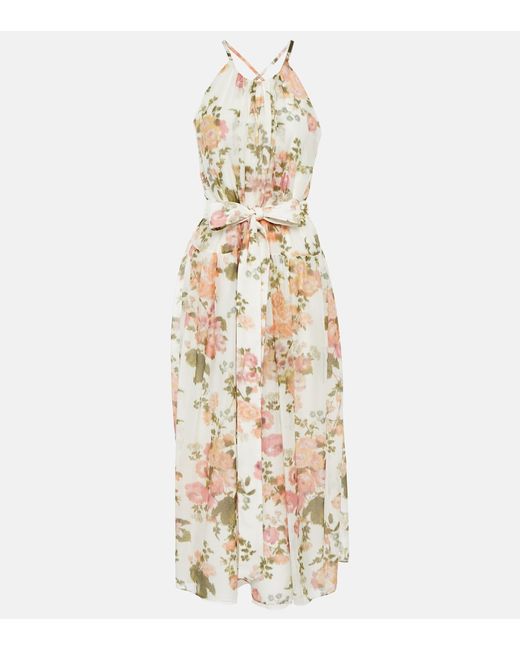 Erdem Zinnia floral cotton and silk midi dress