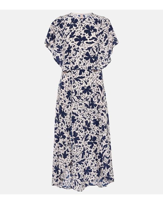Stella McCartney Floral silk midi dress