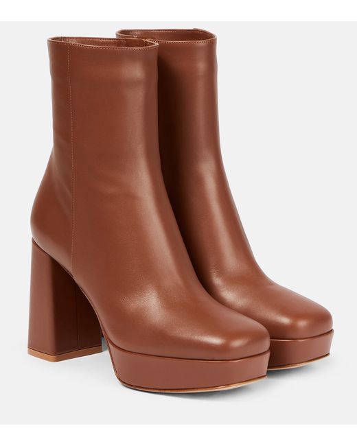 Gianvito Rossi Daisen leather ankle boots
