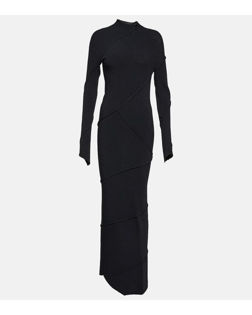 Balenciaga Ribbed-knit maxi dress
