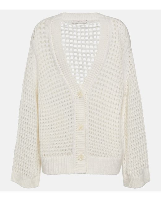 Dorothee Schumacher Pointelle wool and cashmere cardigan