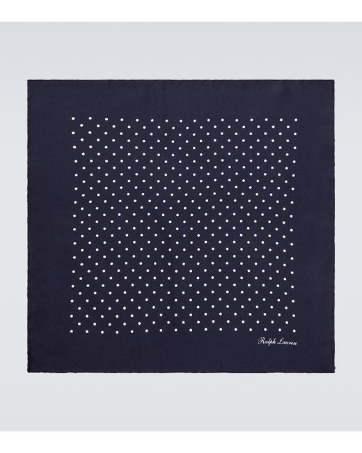 Ralph Lauren Purple Label Silk polka-dot pocket square
