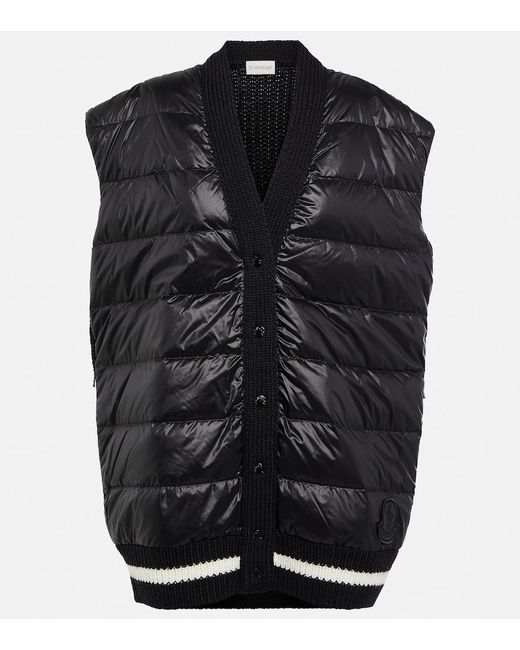 Moncler Quilted wool-blend vest
