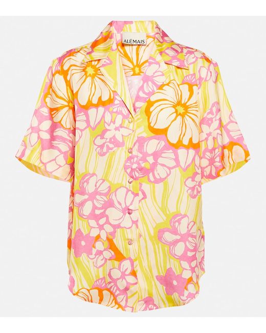 Alémais Fenella floral silk shirt