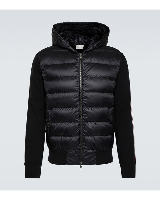 Moncler Down-paneled wool jacket