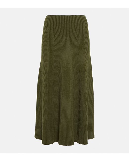 Chloé Ribbed wool maxi skirt