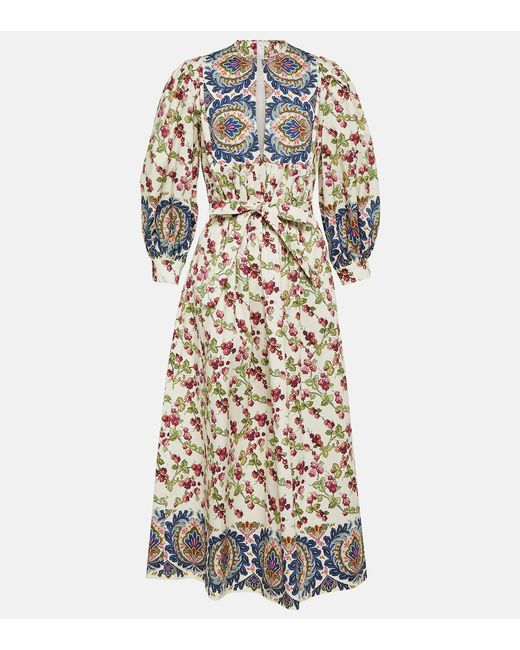 Etro Printed cotton-blend midi dress