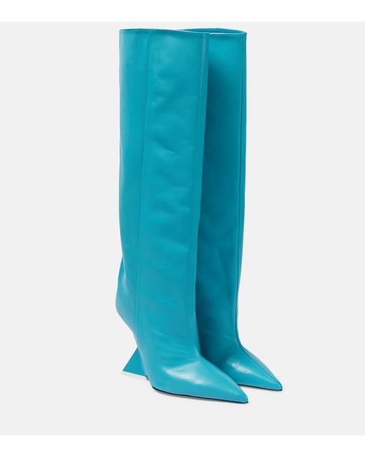 Attico Cheope leather knee-high boots