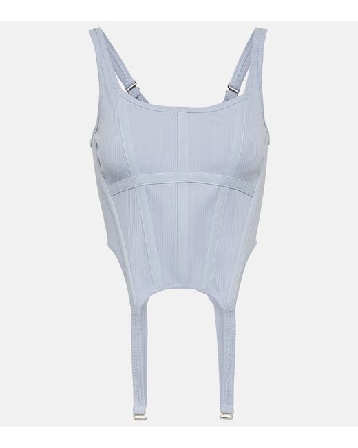 Dion Lee Cotton jersey bustier