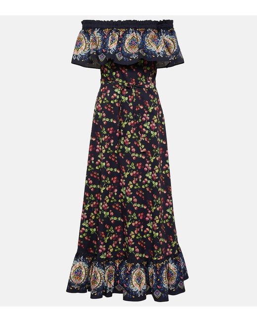Etro Printed cotton-blend maxi dress