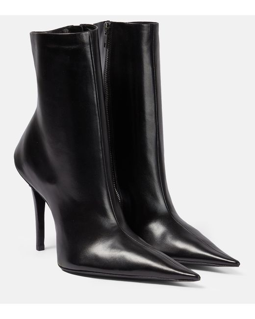 Balenciaga Witch 110 leather ankle boots