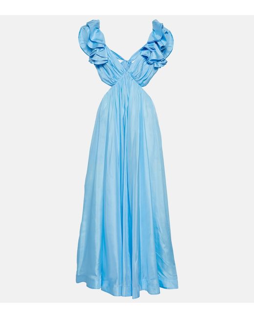 Zimmermann Halcyon cutout silk maxi dress