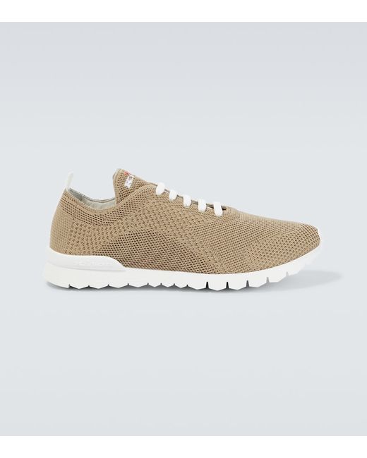 Kiton Logo knitted sneakers