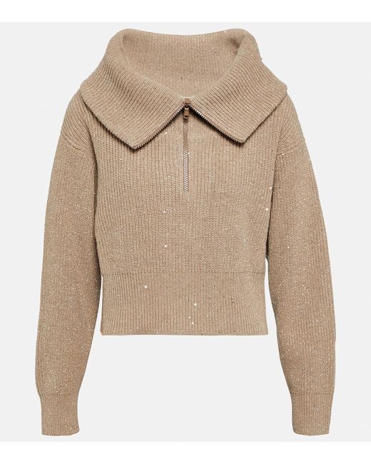 Brunello Cucinelli Cashmere and wool-blend sweater