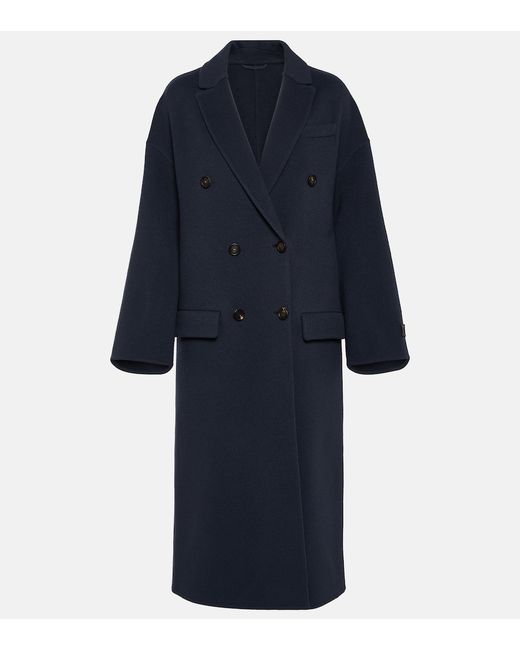Brunello Cucinelli Double-breasted wool and cashmere coat