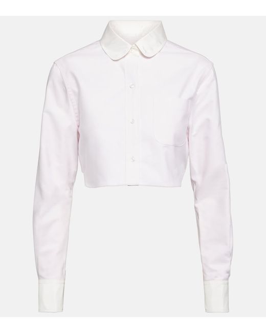 Thom Browne Cropped cotton shirt