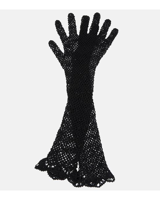 The Row Constant cotton lace gloves
