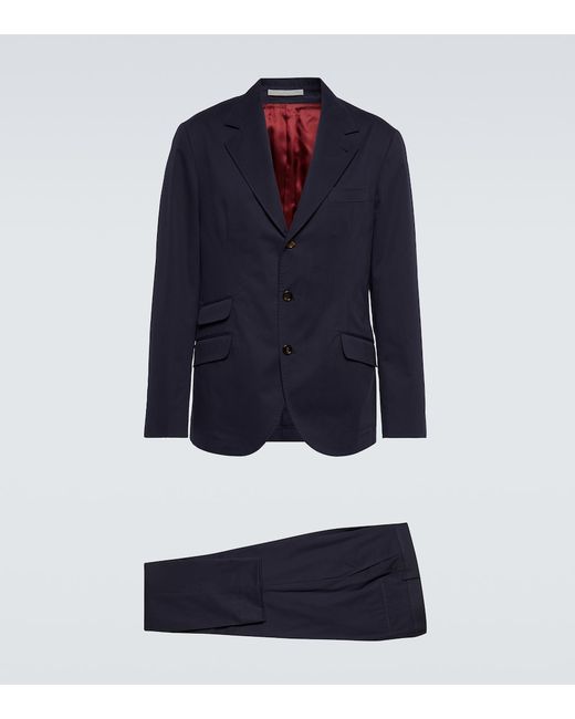 Brunello Cucinelli Cotton and cashmere gabardine suit