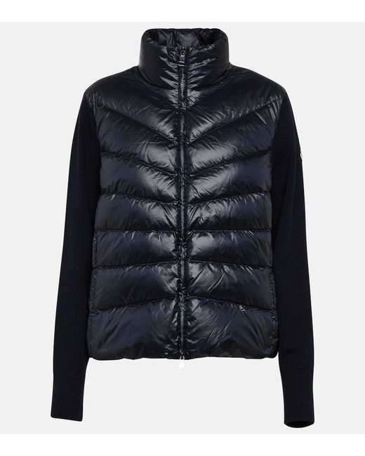 Moncler Wool and nylon puffer jacket
