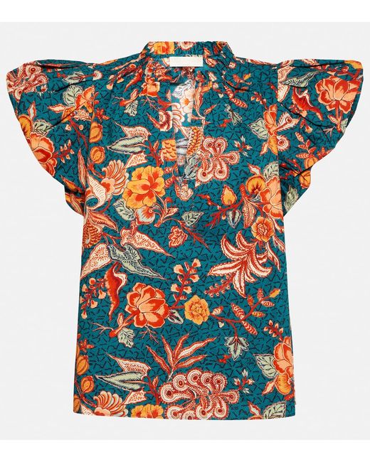 Ulla Johnson Evelyn floral cotton top