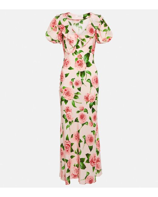 Rodarte Floral silk maxi dress