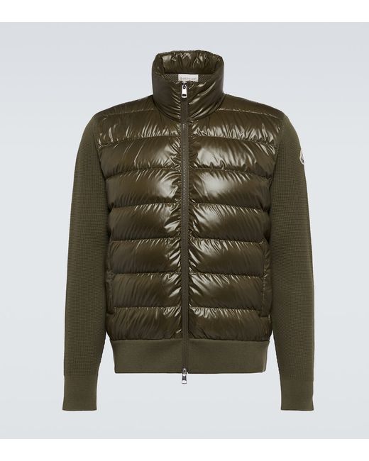 Moncler Down-paneled wool jacket