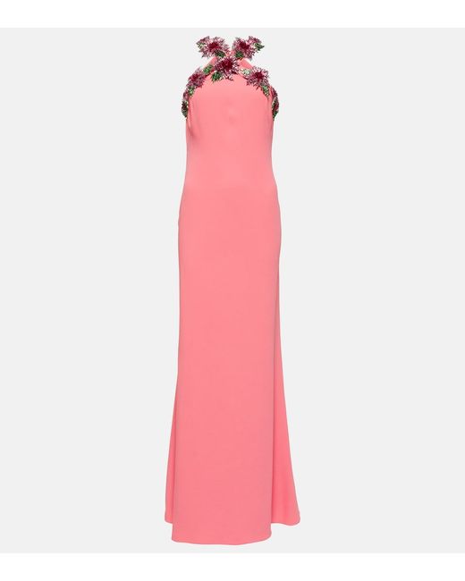 Oscar de la Renta Dahlia embellished gown