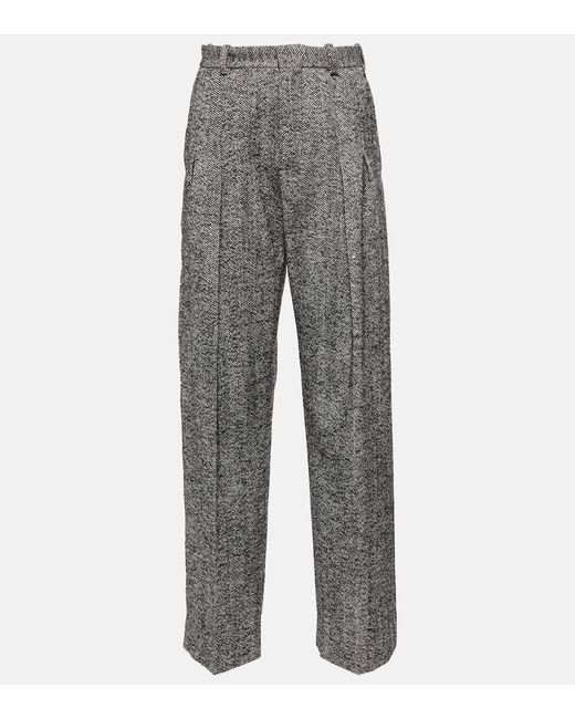 Victoria Beckham High-rise wool-blend wide-leg pants