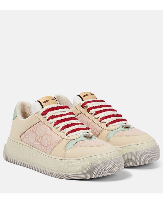 Gucci Screener GG canvas and leather sneakers