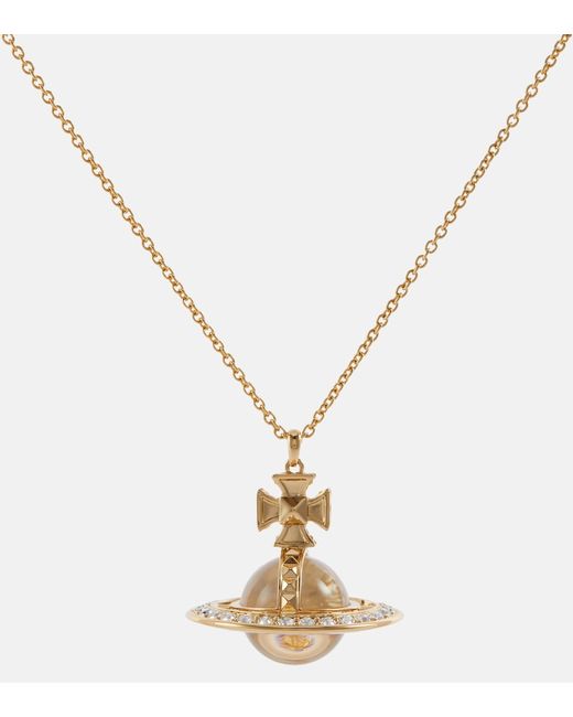 Vivienne Westwood Crystal-embellished pendant necklace