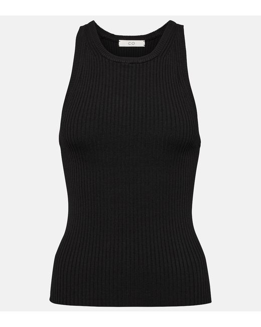 Co Ribbed-knit jersey tank top
