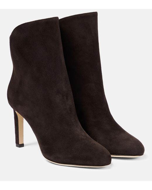 Jimmy Choo Karter 85 suede leather ankle boots