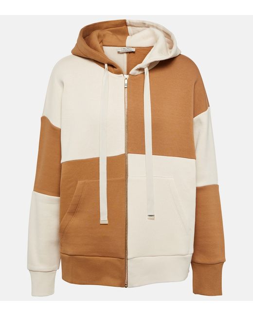 S Max Mara Innocuo cotton-blend zipped hoodie