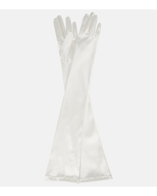 Vivienne Westwood Bridal satin opera gloves
