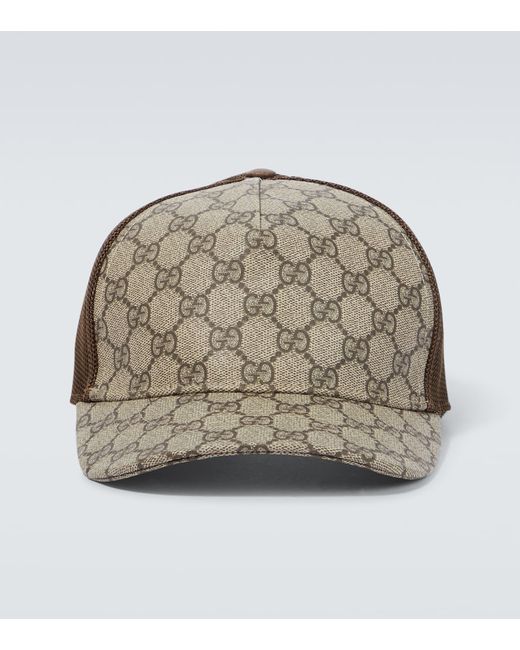Gucci GG Supreme canvas and mesh baseball cap