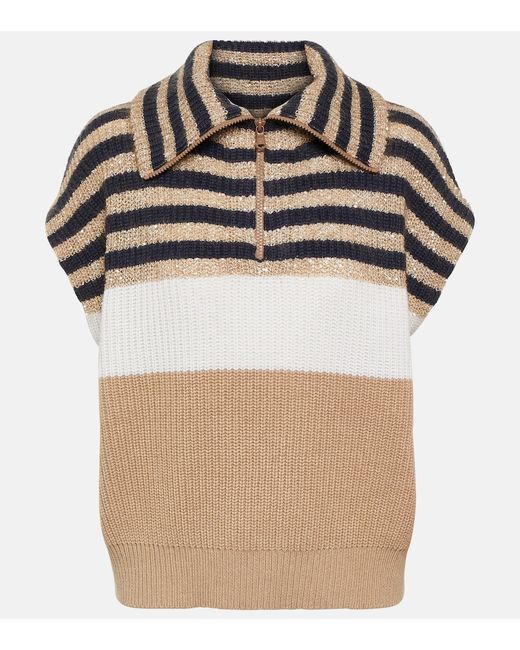 Brunello Cucinelli Wool cashmere and silk sweater