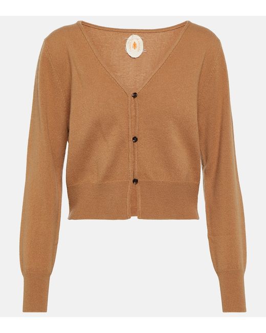 Jardin des Orangers Cropped wool and cashmere cardigan
