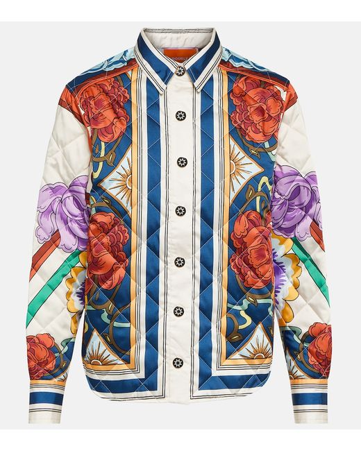 La Double J. Edie printed quilted twill jacket