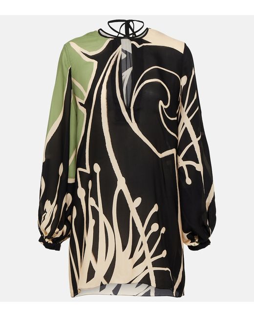 Johanna Ortiz Printed silk georgette blouse