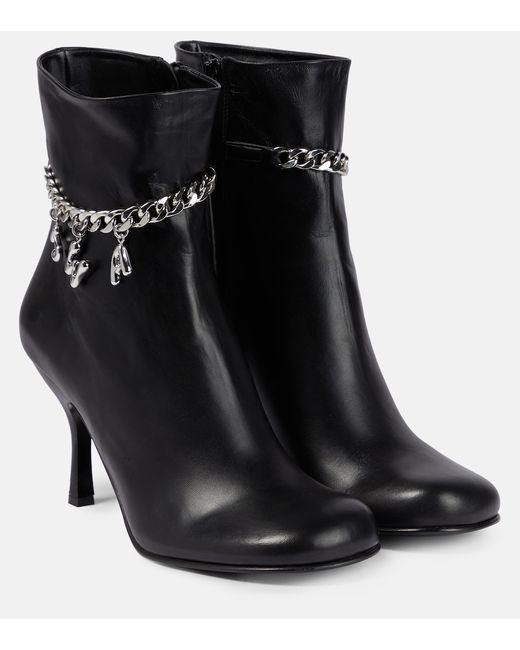 J.W.Anderson Embellished leather ankle boots