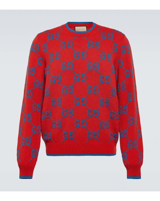 Gucci GG intarsia cotton-blend sweater