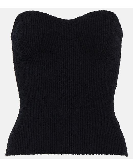 Wardrobe.Nyc Ribbed-knit cotton-blend top