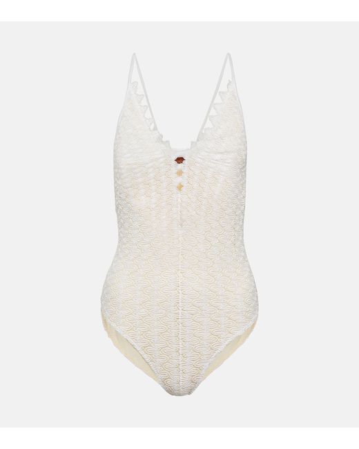 Missoni Mare Patterned knit swimsuit