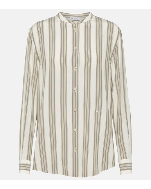 Loro Piana Striped silk shirt