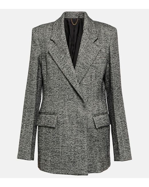 Victoria Beckham Herringbone wool-blend jacket