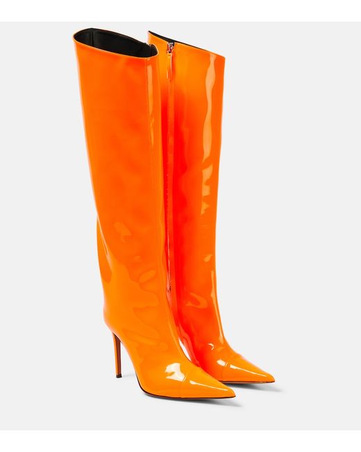 Alexandre Vauthier Patent leather knee-high boots